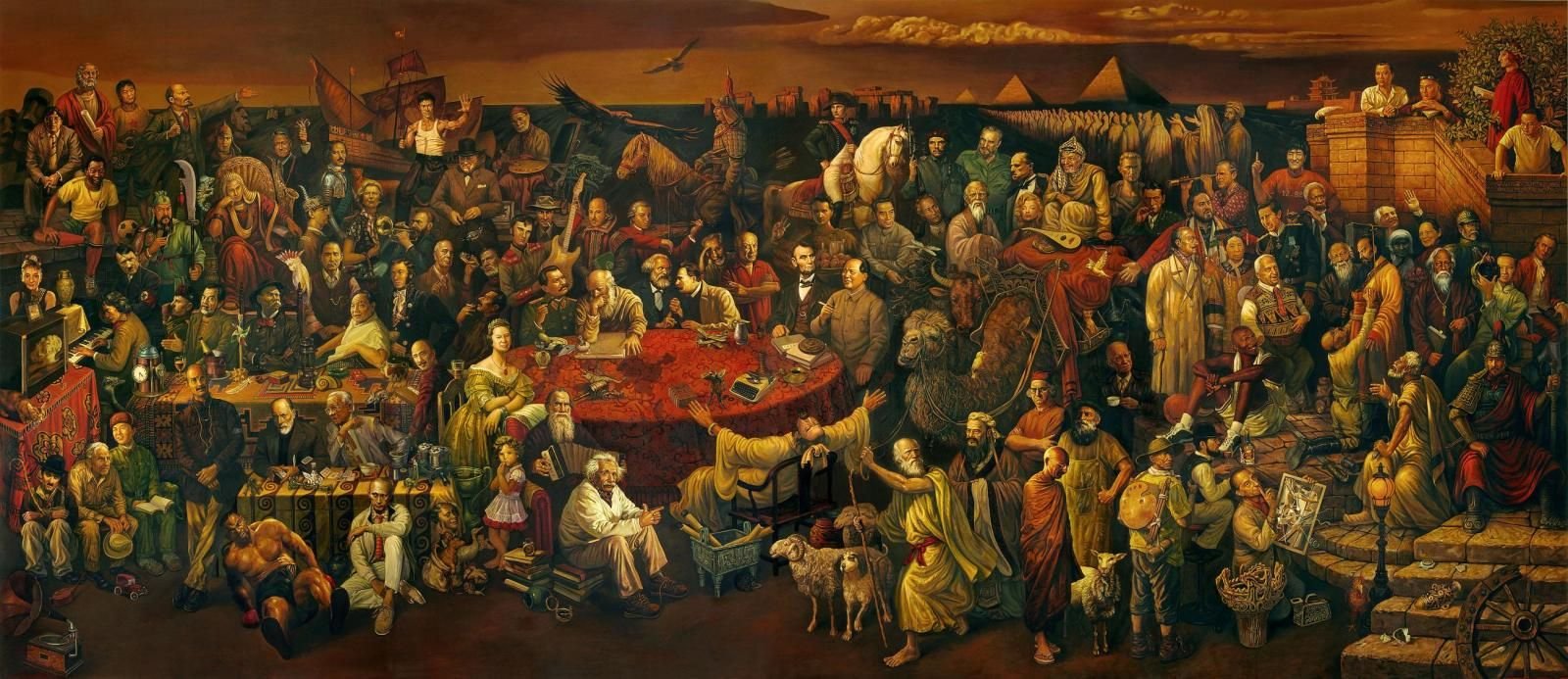 World's most famous leaders in an art,Charlie Chaplin,Beethoven,Adolf Hitler,Mussolini,Mike Tyson,Saddam Hussein,Lenin,Karl Marx,Bill Clinton,Queen Elizabeth,Bruce lee,Albert Einstein,Mother Teresa, Yasir Arafat,Price Charles,Che Guevara,Fidel Castro,Marlin Monroe,Michael Jordan, Gandhi,Bush,Mao tse tung, Abraham Lincoln,Osama Bin laden,Socrates,Genghis khan