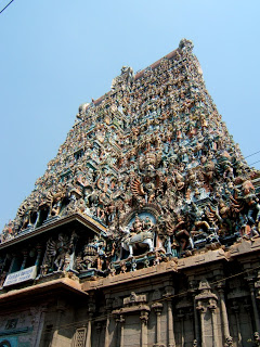 Madurai temple,Meenakshi Amman temple,Meenakshi Amman temple Towers,bottom to top view