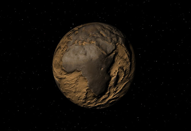 Earth Shape without Water Earth Shape without Water